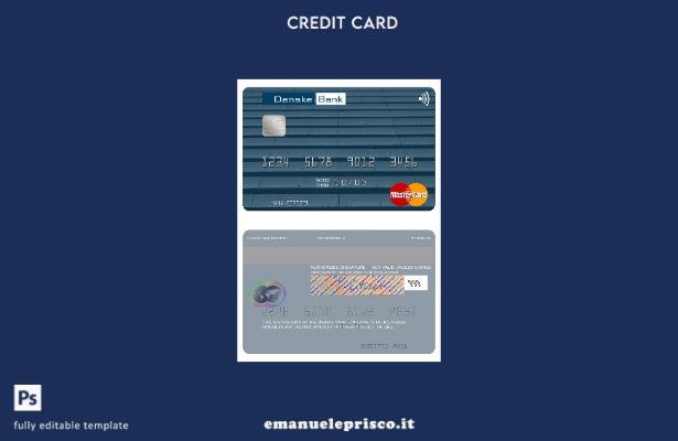 modello mastercard Lituania Danske Bank in stile verificato